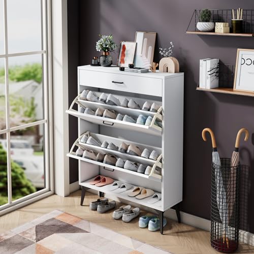 Wall Mounted Slim Magik Shoe Cabinet Mild Steel Powder Coated 05