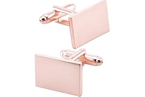 Jonwo Classic Rectangle Stainless Steel Men's Cufflinks in Gift Box Classic Tuxedo Shirt Cuff Link for Wedding Formal Business