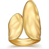 MAHSOD Women's Stackable Open Ring Thick Statement Ring Simple Stackable Ring Women's Jewelry Gifts