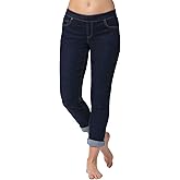 PajamaJeans Womens Pull On Jeans - Plus Size Jeans, Indigo, XS
