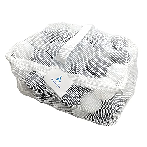 Wonder Space Soft Pit Balls, Chemical-Free Crush Proof Plastic Ocean Ball, BPA Free with No Smell, Safe for Toddler Ball Pit/Kiddie Pool/Indoor Baby Playpen (100 Balls, Mixed - Light Grey)