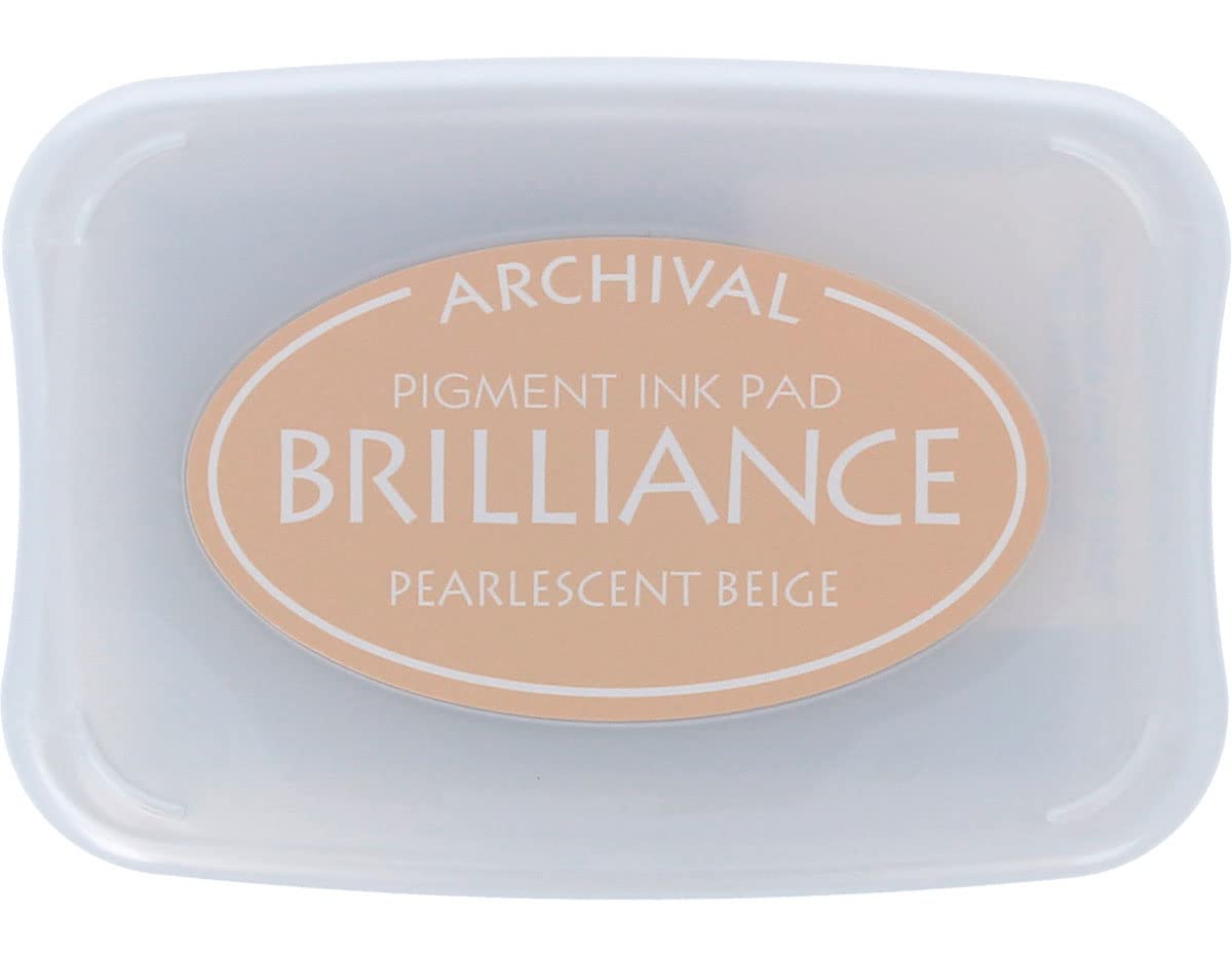 Tsukineko Brilliance Ink Pad, Pearlescent Beige,BIP55