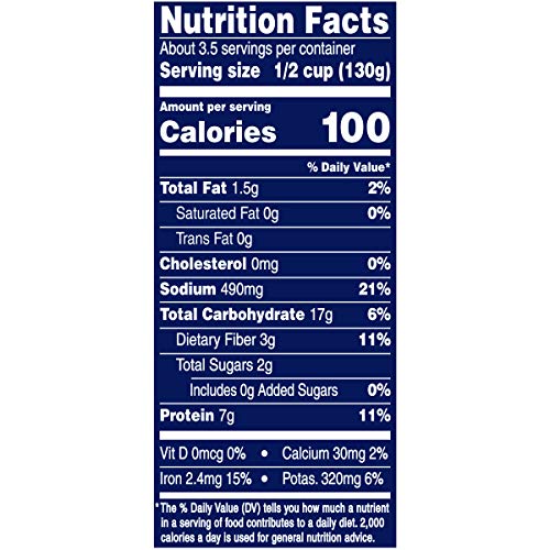BUSH’S BEST CANNED BLACKEYE PEAS, SOURCE OF PLANT BASED PROTEIN AND FIBER, LOW FAT, GLUTEN FREE, 15.8 OZ