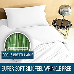 SONORO KATE 100% Bamboo Queen Size Bed Sheets Set
