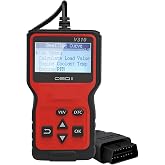 Zpana Car OBD2 Scanner Diagnostic Tool, V310 OBDII Vehicle Engine Fault CAN Diagnosis Code Reader, Check Engine Light Emission Monitor Status, Universal Automotive Accessories (Red)
