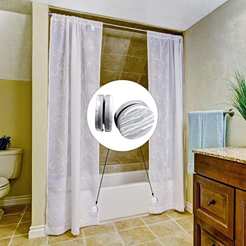 Jetec 4 Pairs Curtain Weights Shower Curtain Drapery