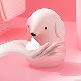 AMYESE Automatic Soap Dispenser for Kids- Cute Pink Elephant Touchless Foaming Hand Soap Dispenser, Waterproof & USB Rechargeable, 13.5oz/ 400ml for Bathroom Countertop, Kitchen, Preschool Children