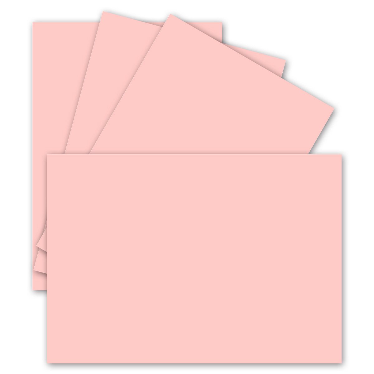 FarbenFroh by GUSTAV NEUSER 50 single cards DIN A6-10.5 x 14.8 cm 240 g/m² pink construction cardboard craft paper craft cardboard craft cards blank postcards — image 1