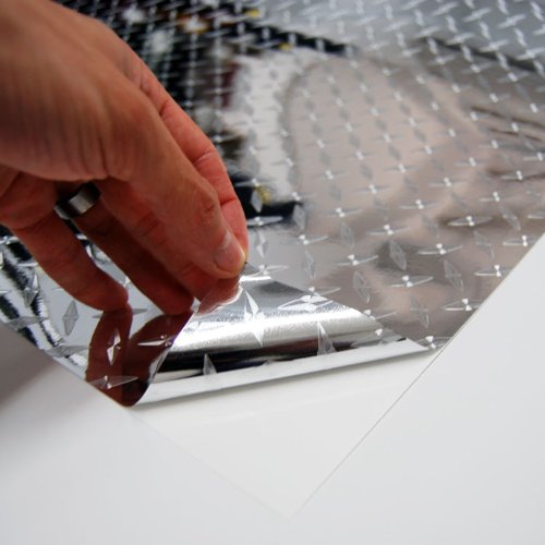 Diamond Plate Film Vinyl Sheet Roll Simple Curve Wrap 24" x 60