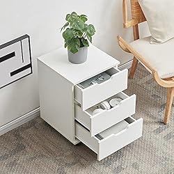Farini 3-Drawer Vertical Filing Cabinet Rolling