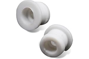 Merdege 2 PCS Shifter Cable Bushing Kit, Compatible with Ford Focus MK Automatic Transmission Shift Linkage DG9Z-7K340-A (White)