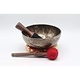 Singing Bowl Nepal-8 inch Full Moon Singing Bowl - Tibetan Spiritual Himalayan Healing Singing Bowls - Meditation, Therapy, Chakra Healing - Made in Nepal
