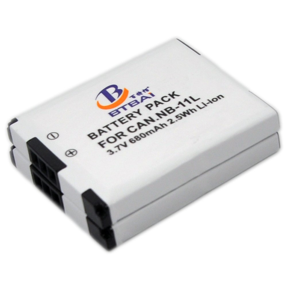 BTBAI 2x NB 11LH Camera Battery for NB 11L NB11L NB11LH IXUS SX420 SX410 IS IXUS 135 185 160 177 285 275 HS 175 132 145 180 150 PowerShot Digital k1a