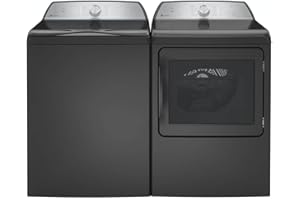 GE Profile PTW700BPTDPR Gray Top Load High Efficiency Smart 5.4 Cu. Ft. Washer/7.4 Cu. Ft. Electric Steam Dryer Laundry