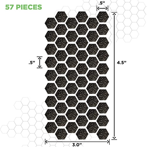 Dragon Grips Grip Tape Cell Phone Grip Stickers Mouse Grip Tape. Black 84pc Multi Purpose Set