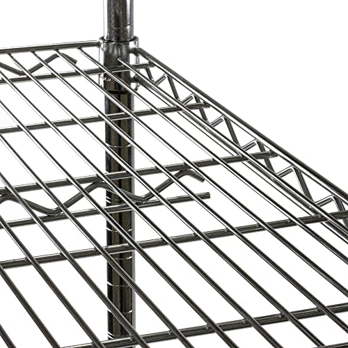 Shelving Inc. 12" d x 18" w x 64" h Chrome Wire Shelving with 4 Tier
