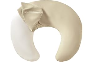 ESEN Nursing Pillow with Removable Cover, Ergonomic Breastfeeding Pillow Large Size for Nursing Mother Support Bottle Feeding and Breastfeeding - White Pillow Insert - Fog Cover