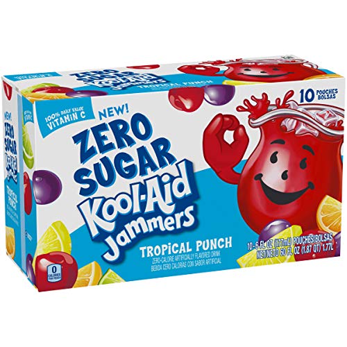 KoolAid Zero Sugar Jammers Tropical Punch Flavored Juice Drink (40