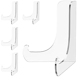 Dooiclear 5 Pack Acrylic Display Stand, Plate Stand