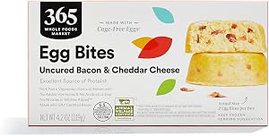 365 by Whole Foods Market Uncured Bacon & Cheddar Egg Bites, 4.2 OZ