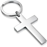 DONWOIE Cross Keychain &ndash; Cool Keychains Gifts for Christian, Baptism, Holidays, Keychains for Car Keys