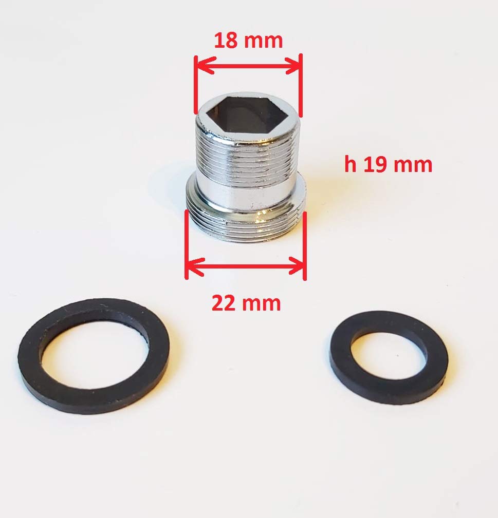 GEYSER EURO 16/18/19/20/22/24 mm Metal Connector for Connecting Water Filter or Aerator