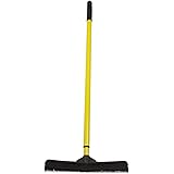 Sweepa Rubber Bristle Broom for Boat Cleaning RV Detailing and Camper Cleaning. No Scratch All Rubber Broom and Squeegee Comb