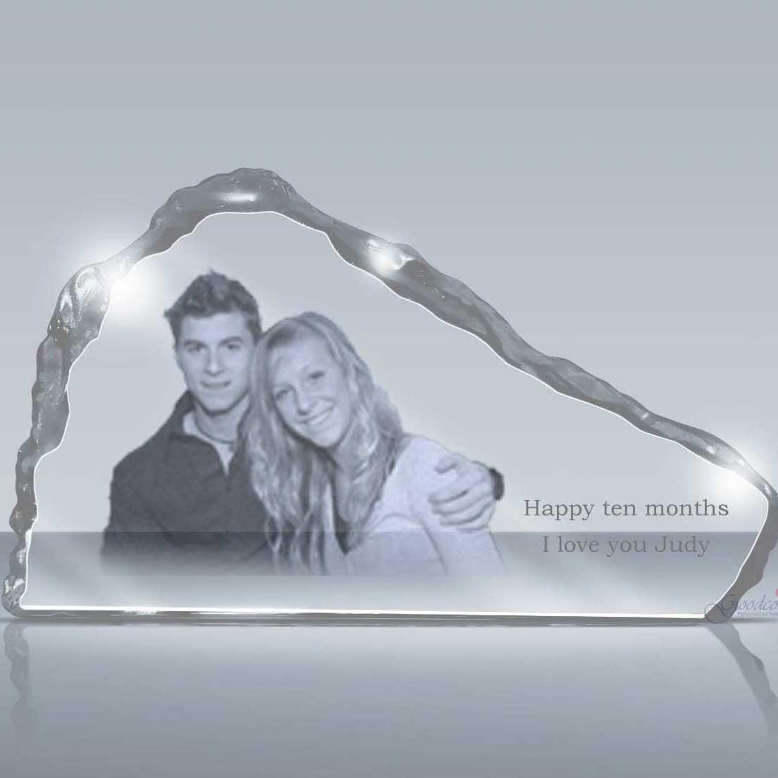 Photographs - Goodcount Personalized 2D Photo Etched Crystal Iceberg, Engraved Picture in Glass (Designer's Pick: 6 x 4)