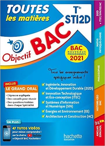 Objectif Bac 2021 Toutes Les Matieres Term Sti2d Amazon Fr Collectif Benguella Fethi Cirefice Bruno Masmoudi Moez Nadalon Luc Livres
