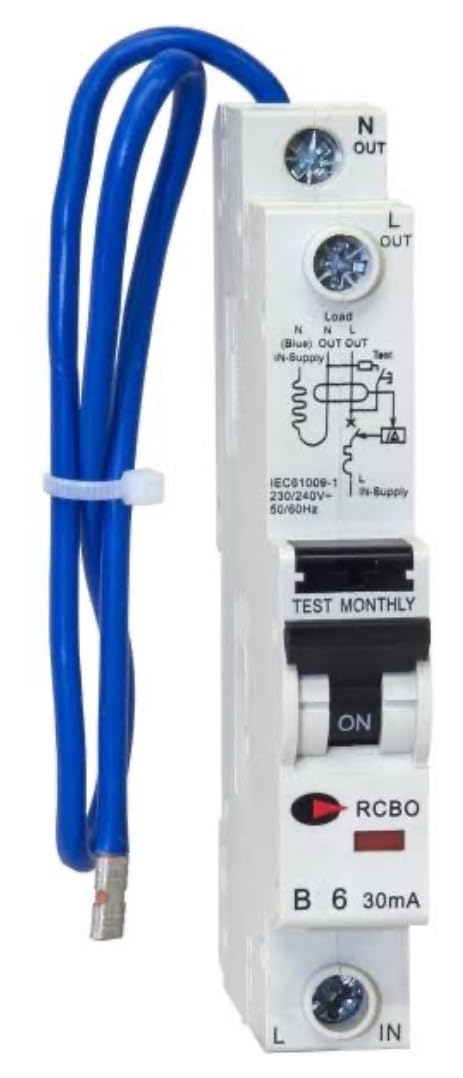CGD 6 AMP TYPE B 6kA 30mA RCBO RCD MCB RCBO 6/30/SP