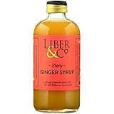 Liber & Co. Fiery Ginger Syrup (9.5oz) Made with Peruvian Ginger Root