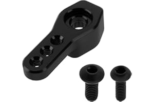 Briny River 25T RC Car Server Horn Arm Compatible with Reefs RC Shorty 99Micro and 179Micro 25T Spline Servo Length 20mm Thread 2mm Black