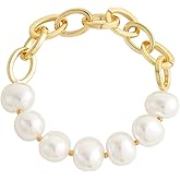 LALAPPLE Gold Plated Beaded Acrylic Bamboo Tube Bangle Bracelets for Women, Colorful Chunky Curved Tube With Gold Plated Pieces Beads Stretch Bracelet Friendship Summer Beach Jewelry