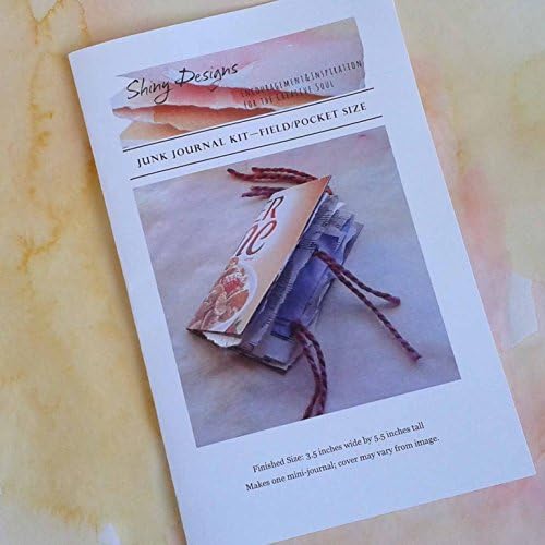 Field Size Junk Journal Kit with Papers, Fibers, Binding Materials, Illustrated Instructions - Everything is Included