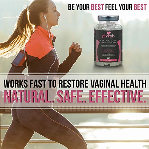 6 Vaginal+Suppositories+pHresh+Promotes+Supports