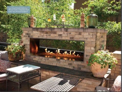 Empire Comfort Systems Carol Rose Outdoor SS See-Through 48" Linear Fireplace - LP