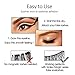 Fake Eyelashes with Eyeliner and Mascara Kit - Magic Non-Magnetic False Eyelashes Set, Reusable Weatherproof False Lashes 3 Pairs with Liquid Eyeliner, Mascara and Tweezers (Diamond)