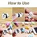 Cable Buddies, Fntacetik Animal Cord Protector Animal Bite Cable Protector Panda Sheep Hedgehog Dog Tiger Shark Penguin Cat Animal Bites for Charging Cords for iPhone Charger - 8 Pack