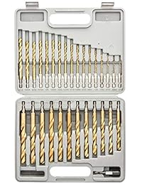 Tooluxe 10055L, juego de brocas con punta hexagonal recubierta de titanio, 30 unidades. Diseño de cambio rápido, de 1 16 a 1 2 pulgadas