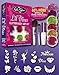 LIL DIVAS Glitter Tattoo Kit with 6 Large Glitters & 12 Stencils for Temporary Tattoos - HYPOALLERGENIC and DERMATOLOGIST TESTED!