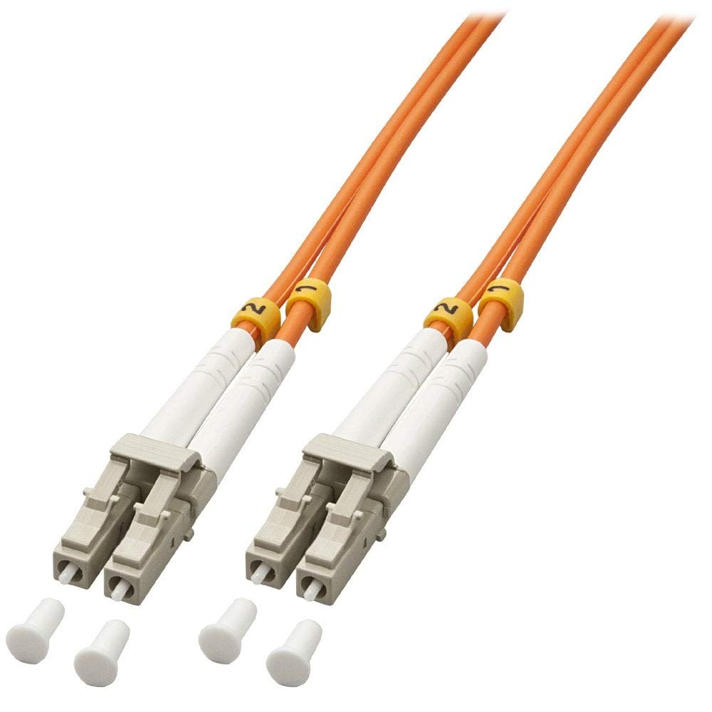 LINDY 20m LC-LC OM2 50/125 Fibre Optic Patch Cable - Orange