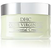 DHC Olive Virgin Oil Essential Cream, Moisturizer, Hydrating, Promotes Skin Elasticity, Radiant, Fragrance and Colorant Free, Ideal for All Skin Types, 1.7 oz. Net wt.