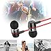 Earphone Headphone,Splaks Stereo Headphone Earbuds,Bass Driven,High Definition,in-ear,Noise Isolating for iPhone, iPod, iPad, MP3 Players, Samsung Galaxy, Nokia, HTC, Nexus, BlackBerry etc-Metal Red