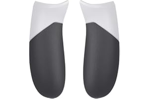 Vanpark Right Left Rubber Grip for X box Elite Wireless Controller Model 1698, Elite Controller Replacement Rubberized Rear Grips (White)