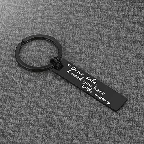 Drive Safe Keychain Boyfriend Husband Gifts from Girlfriend Wife for