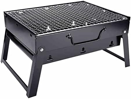 Blue Outdoor Charcoal BBQ Grill Portable Folding