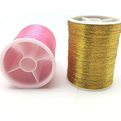 YEQIN 20 spools metallic thread embroidery thread sewing thread Set (Each spool 60 metres)
