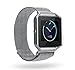 Fitbit Blaze Band, BeneStellar Milanese Silicone Replacement Large Band Bracelet Strap for Fitbit Blaze Smart Fitness Watch ( With Frame) (Milanese Silver Large(6.7