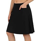 ANIVIVO Women's 20" Knee Length Skorts Golf Tennis Skirt for Women Activity Casual Skort with Pockets High Waist