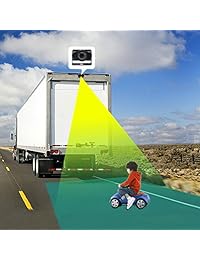 Sistema de cámara de copia de seguridad con visualización de 7 inch definición + IP69 impermeable y visión nocturna cámara de marcha atrás para camión, remolque, caravana, autocaravana etc.